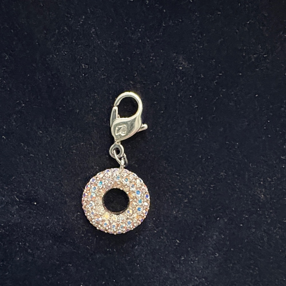 Swarovski Silver & Crystal Circle Charm